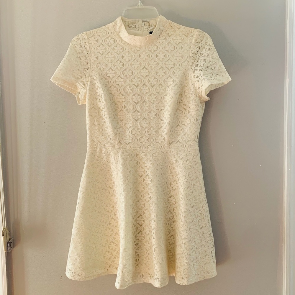 forever 21 white lace mini dress lace / M / S